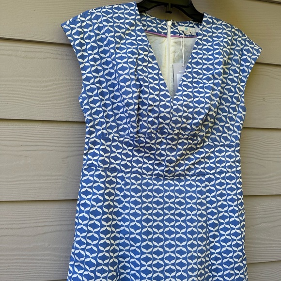 Boden Blue Patterned Dress - Picture 7 of 16